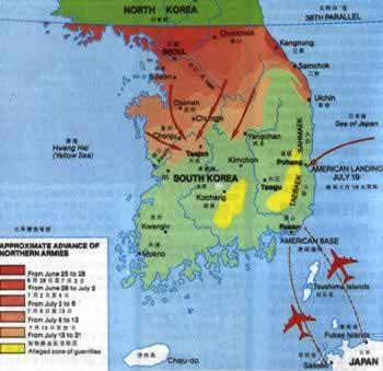 朝鮮戰爭爆發