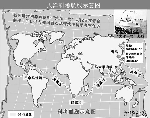 中國首次遠洋科學調查