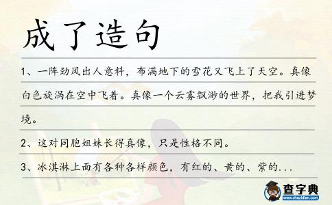 成了造句